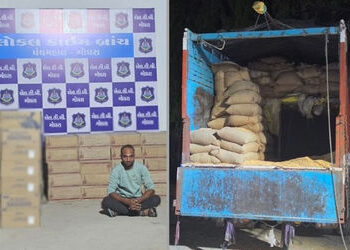 પંચમહાલ LCBની મોટી કાર્યવાહી, મકાઈની બોરીઓની આડમાં લઈ જવાતો લાખનો વિદેશી દારૂ ઝડપાયો | Panchmahal LC…