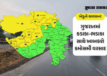 ગુજરાતમાં કમોસમી વરસાદની આગાહી, જાણો કયા જિલ્લામાં વીજળીના કડાકા સાથે માવઠું પડશે? | gujarat weather…