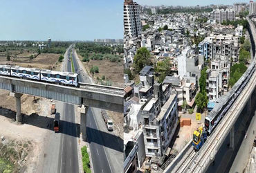 પાલિકાની ચૂંટણી પહેલા સુરતમાં મેટ્રો ટ્રેનનું ટ્રાયલ રન | Trial run of metro train in Surat before m…