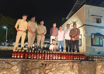 અંબાજીના નવા પીઆઇ સિંઘમ બન્યા,5.58લાખનો વિદેશી દારૂ પકડ્યો