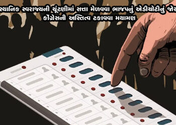 સ્થાનિક સ્વરાજ્યની ચૂંટણીમાં સત્તા મેળવવા ભાજપનું એડીચોટીનું જોર, કોંગ્રેસની અસ્તિત્વ ટકાવવા મથામણ |…