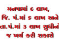 મનપામાં 9 લાખ, જિ. પં.માં 6 લાખ અને તા.પં.માં 3 લાખ સુધીનો જ ખર્ચ કરી શકાશે | Only 9 lakh can be spe…