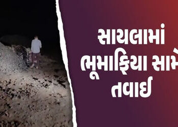 સુદામડામાં પથ્થરના ગેરકાયદે 5 ખાણ સંચાલકોને 595 કરોડનો દંડ | 5 illegal stone quarry operators in Sud…