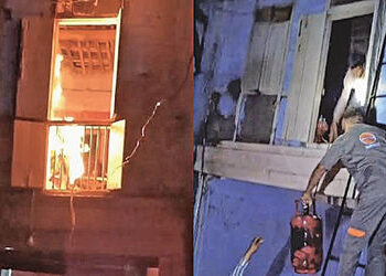 ધોળકાના કોઠ ગામે ગેસ સિલિન્ડર લીકેજ થતા મકાનમાં ભીષણ આગ | Massive fire breaks out in house due to ga…