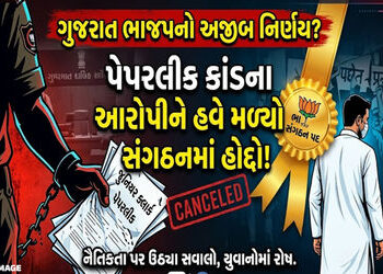 ગુજરાત ભાજપનો નવો મંત્ર : પેપર ફોડો, હોદ્દો મેળવો, વધુ એક આરોપીને બક્ષીપંચમાં પદ અપાયું | gujarat bj…