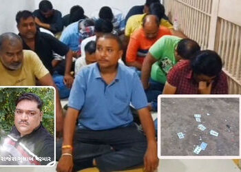 ખેડા: ભાજપના ધારાસભ્ય કલ્પેશ પરમારનો ભત્રીજો જુગારધામ ચલાવતા ઝડપાયો, સ્ટેટ વિજિલન્સની કાર્યવાહી | St…