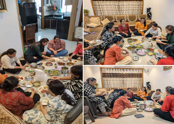 ચૈત્ર માસમાં મંદિરે ઠંડુ ખાવાના બદલે મહિલાઓ ગ્રુપમાં ઠંડુ ખાઈ પરંપરાને રાખી રહી છે જીવંત | women are…
