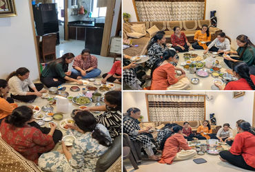 ચૈત્ર માસમાં મંદિરે ઠંડુ ખાવાના બદલે મહિલાઓ ગ્રુપમાં ઠંડુ ખાઈ પરંપરાને રાખી રહી છે જીવંત | women are…