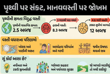 Explainer: પૃથ્વી પર મર્યાદાથી વધુ માણસો ‘ખદબદી’ રહ્યા છે, 2060 સુધીમાં ઉજ્જડ થઈ જવાનો ભય! | Earth’s…