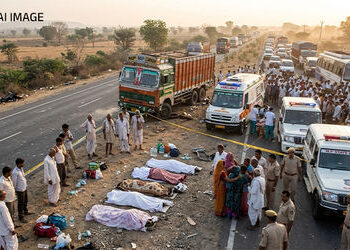 સુરેન્દ્રનગરમાં લખતર-વિરમગામ હાઈવે પર ટ્રકે 10 પદયાત્રીને કચડ્યાં, 7 લોકોના કમકમાટીભર્યા મોત | Suren…