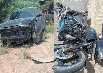 સાબરકાંઠા: તલોદના ચેખલા પાસે કાર અને બાઈક વચ્ચે ગમખ્વાર અકસ્માત, દંપતી પૈકી પત્નીનું કમકમાટીભર્યું મ…