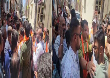 વડોદરામાં ઢોલ-નગારા સાથે પ્રચારમાં નીકળેલા ભાજપના ઉમેદવારોને મતદારોએ ઘેર્યા : ઉગ્ર બોલાચાલી | Voters…