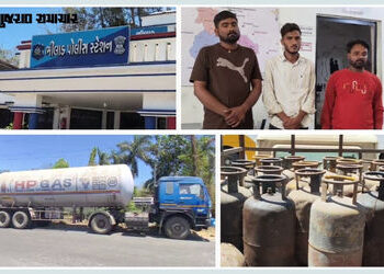 વલસાડના ભીલાડમાં LPG ગેસ ચોરીનું મોટું નેટવર્ક ચલાવતા 3 ઝડપાયા, ટેન્કર-સિલિન્ડર સહિત 63 લાખનો મુદ્દા…
