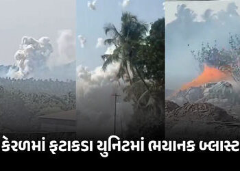 VIDEO : કેરળમાં ઉત્સવની તૈયારી વચ્ચે ત્રિશૂરમાં ફટાકડા યુનિટમાં ભયાનક ધડાકો, 13ના મોત, અનેકની હાલત ગ…