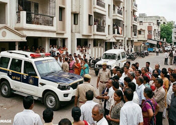 અમદાવાદ: મેમનગરના સામ્રાજ્ય ફ્લેટમાં વૃદ્ધનો લોહીલુહાણ મૃતદેહ મળતા સનસનાટી, હત્યાની આશંકા | ahmedaba…