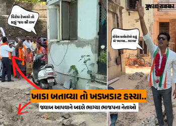 અમદાવાદ: ભાજપ ઉમેદવારને અધૂરા કામ બતાવ્યા તો ‘જય શ્રી રામ’ બોલી ચાલતી પકડી, સ્થાનિકોએ લગાવ્યા ‘ભાગ્ય…