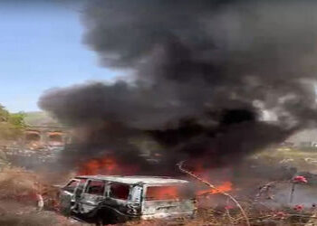 પોલીસના MT વિભાગમાં આગથી 23 વાહનો ખાક