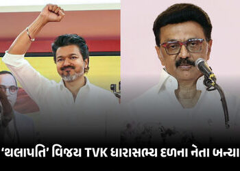 તમિલનાડુમાં ‘વિજય’ રાજનો આરંભ! TVK ધારાસભ્ય દળના નેતા તરીકે વરણી, સ્ટાલિનનું રાજીનામું | Thalapathy …