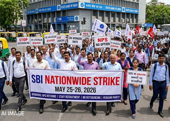 SBI ગ્રાહકો માટે મોટા સમાચાર: 25 અને 26 મેના રોજ બેંક હડતાળ, 16 માંગણીઓ સાથે કર્મચારીઓ ઉતરશે મેદાને …