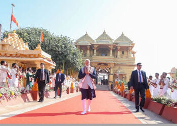 PM મોદી આજે સોમનાથ નગરીમાં, રોડ-શો કર્યા બાદ મંદિરના શિખર પર કુંભાભિષેક કરશે | PM Modi to Visit Somn…