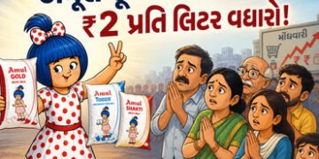 BIG NEWS: મોંઘવારીનો વધુ એક માર, અમૂલ દૂધના ભાવમાં પ્રતિ લિટર રૂ.2 નો વધારો, આજે મધરાતથી નવા ભાવ લાગ…