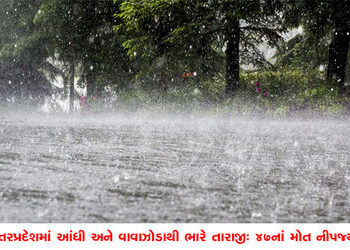 ઉત્તરપ્રદેશમાં આંધી અને વાવાઝોડાથી ભારે તારાજી : 47નાં મોત નીપજ્યા | Heavy rain and storm wreak havo…
