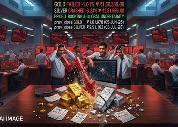 વાયદા બજારમાં ભૂકંપ: ચાંદીમાં એકઝાટકે ₹11,000 તો સોનામાં ₹1,700 થી વધુનો ધરખમ ઘટાડો | Gold and Silve…