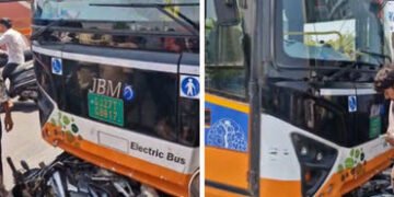 અમદાવાદના રાણીપમાં ડી-માર્ટ પાસે BRTS અને બાઈક વચ્ચે અકસ્માત, બે યુવક લોહીલુહાણ, ડ્રાઈવર સરન્ડર | Ah…