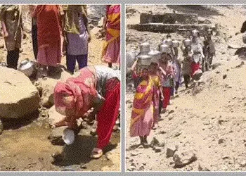 છોટા ઉદેપુરમાં ‘નલ સે છલ’: આકરી ગરમીમાં 2 બેડા પાણી માટે 2 કિલોમીટર દૂર પગપાળા જવું પડે છે, નસવાડી ત…