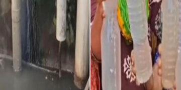 વડોદરા સન ફાર્મા રોડ શાંતિનગર ગુડાના મકાનોમાં પાણી ડ્રેનેજ મુદ્દે હોબાળો : ફરિયાદોની સેન્ચ્યુરી | Up…