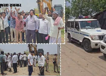 સાણંદના ડરણ ગામે ખેડૂતોનો હલ્લાબોલ: નોટિસ-વળતર વગર ખેતરોમાં પાઈપલાઈન નાખવા સામે રોષ, પોલીસ કાફલો ખડક…