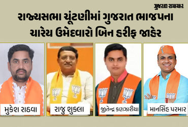 રાજ્યસભા ચૂંટણીમાં ગુજરાત ભાજપના ચારેય ઉમેદવારો બિન હરીફ જાહેર, કોંગ્રેસ-AAPએ ઉમેદવાર ઉતાર્યા ન હતા …