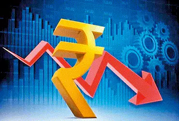 શેરબજાર તૂટતાં રૂપિયો ગબડી 94.92 સુધી પટકાયો | Rupee plunges to 94 92 as stock market crashes