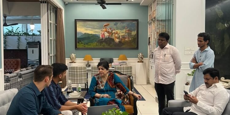 Mumbai Meets Germany: Mrs. Sharmila Raj Saheb Thackeray Unveils the Poster of Indo-German Film ‘The …