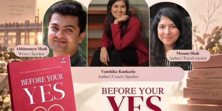 યુવા લેખિકા વંશિકા કાંકરિયાનું પુસ્તક ‘Before Your Yes’ ૨૪ તારીખે અમદાવાદ બુક ફેસ્ટિવલમાં થશે લોન્ચ
